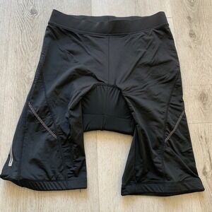 Crivit Pro Men's Padded Cycling Shorts Black Size M CoolMax Technology